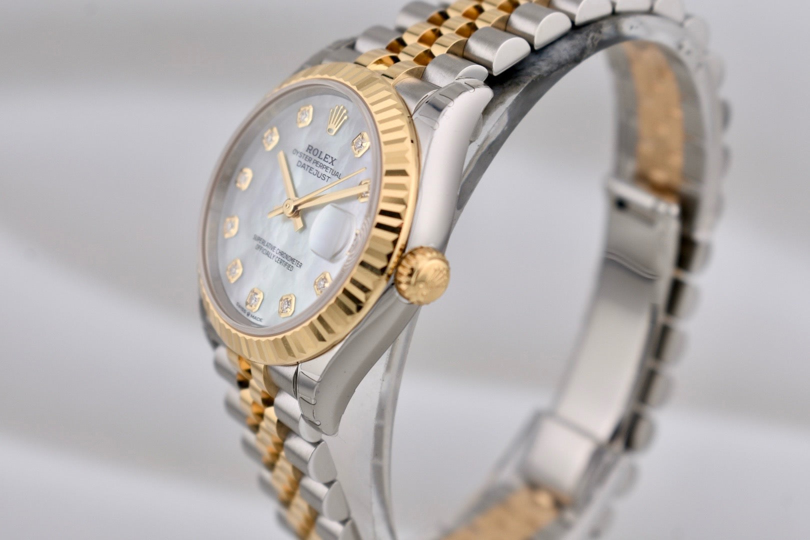 Rolex Datejust 31 Two Tone Yellow Gold Mother of Pearl Diamond Dial 278273 2025