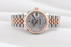 Rolex Datejust 31 Two Tone Everose Gold Mother of Pearl Diamond Dial 278271 2025