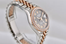 Rolex Datejust 31 Two Tone Everose Gold Factory Diamond Bezel Slate Dial 278381RBR 2023