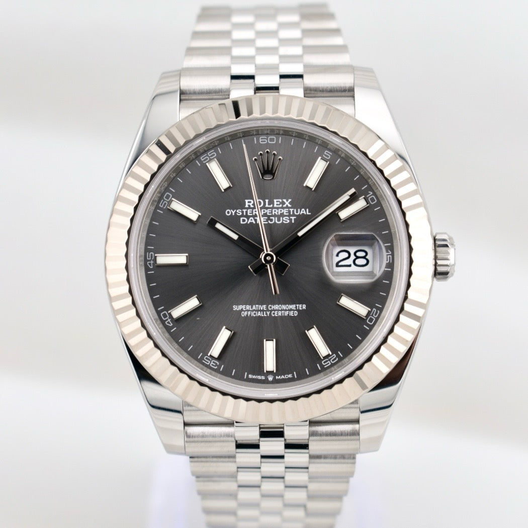 Rolex Datejust 41 Rhodium Index Dial 126334 2025