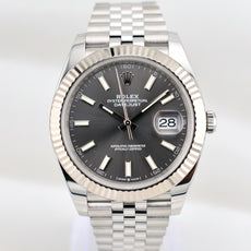 Rolex Datejust 41 Rhodium Index Dial 126334 2025