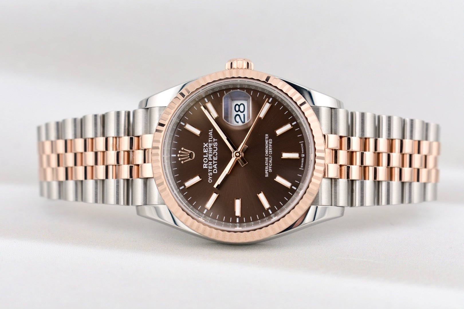 Rolex Datejust 36 Chocolate Dial Two Tone Everose Gold 126231 2024