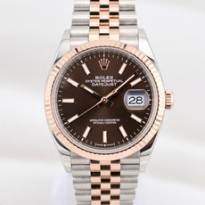 Rolex Datejust 36 Chocolate Dial Two Tone Everose Gold 126231 2024