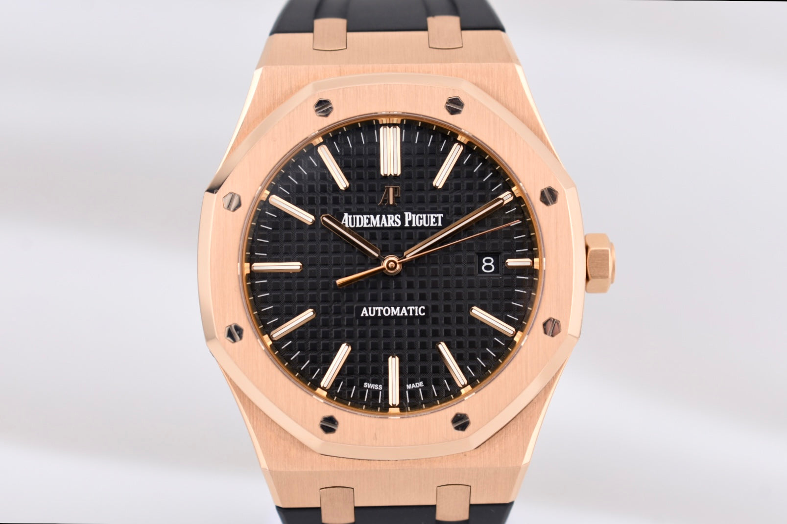 Audemars Piguet Royal Oak Selfwinding Black Dial Rose Gold 15400OR 2016