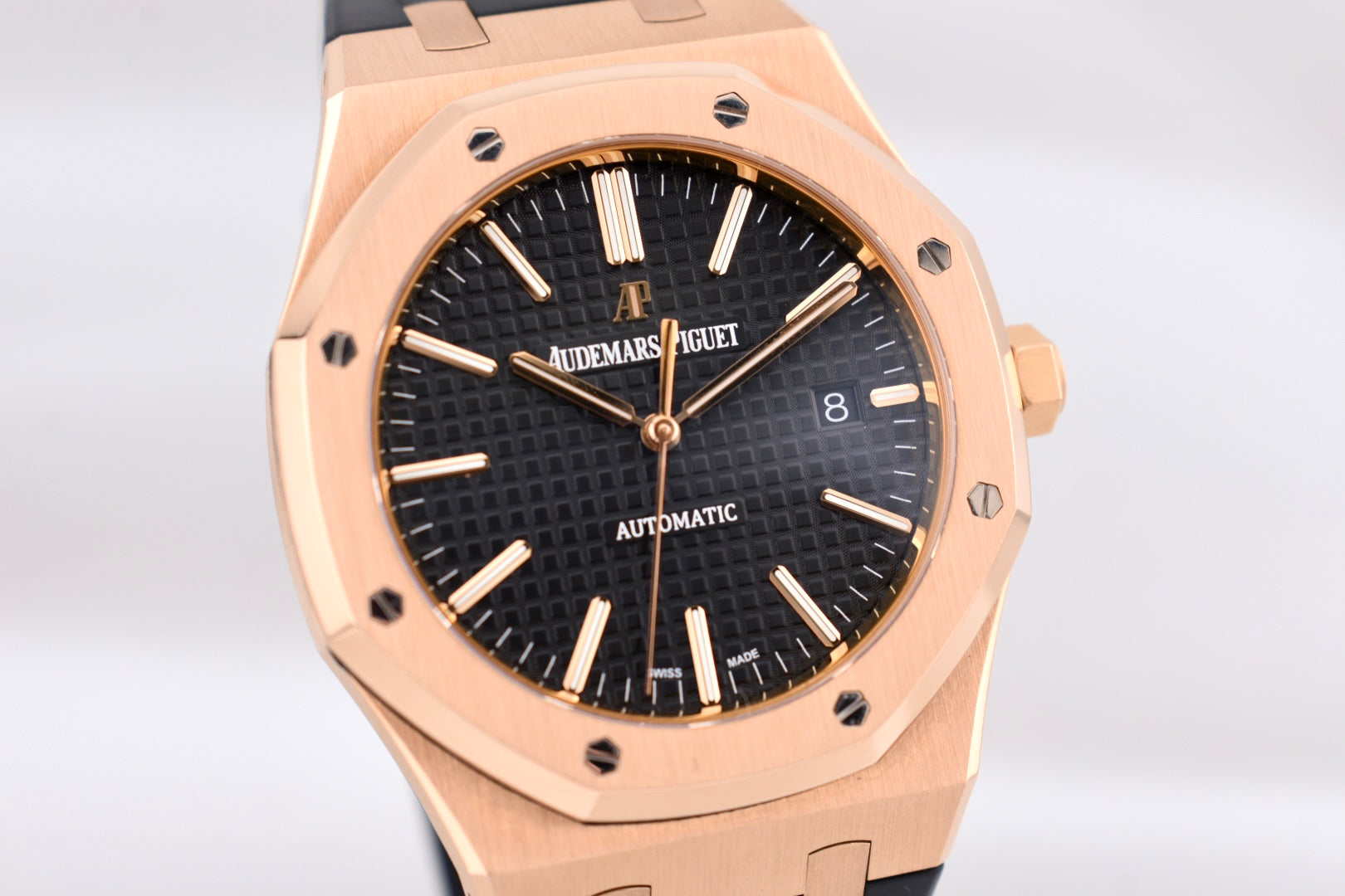 Audemars Piguet Royal Oak Selfwinding Black Dial Rose Gold 15400OR 2016