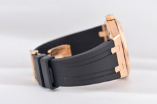 Audemars Piguet Royal Oak Selfwinding Black Dial Rose Gold 15400OR 2016