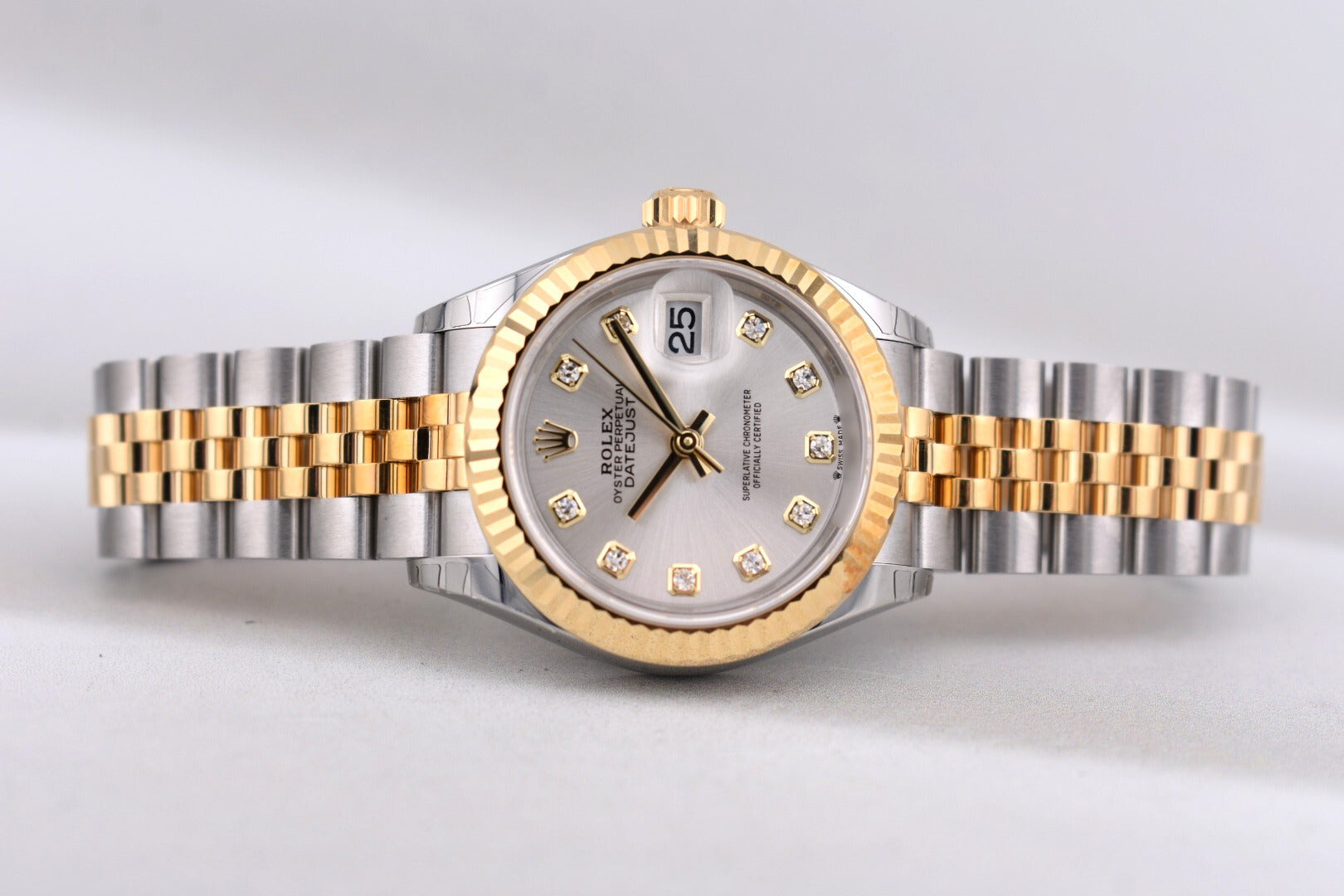 Rolex Lady Datejust 28 Two Tone Silver Diamond Dial 279173 2024