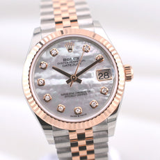 Rolex Datejust 31 Mother of Pearl Diamond Dial Two Tone Rose Gold 278271 2025