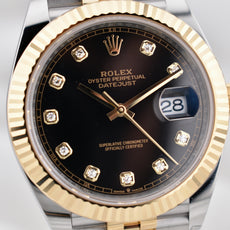 Rolex Datejust 41 Two Tone Black Diamond Dial 126333 2026