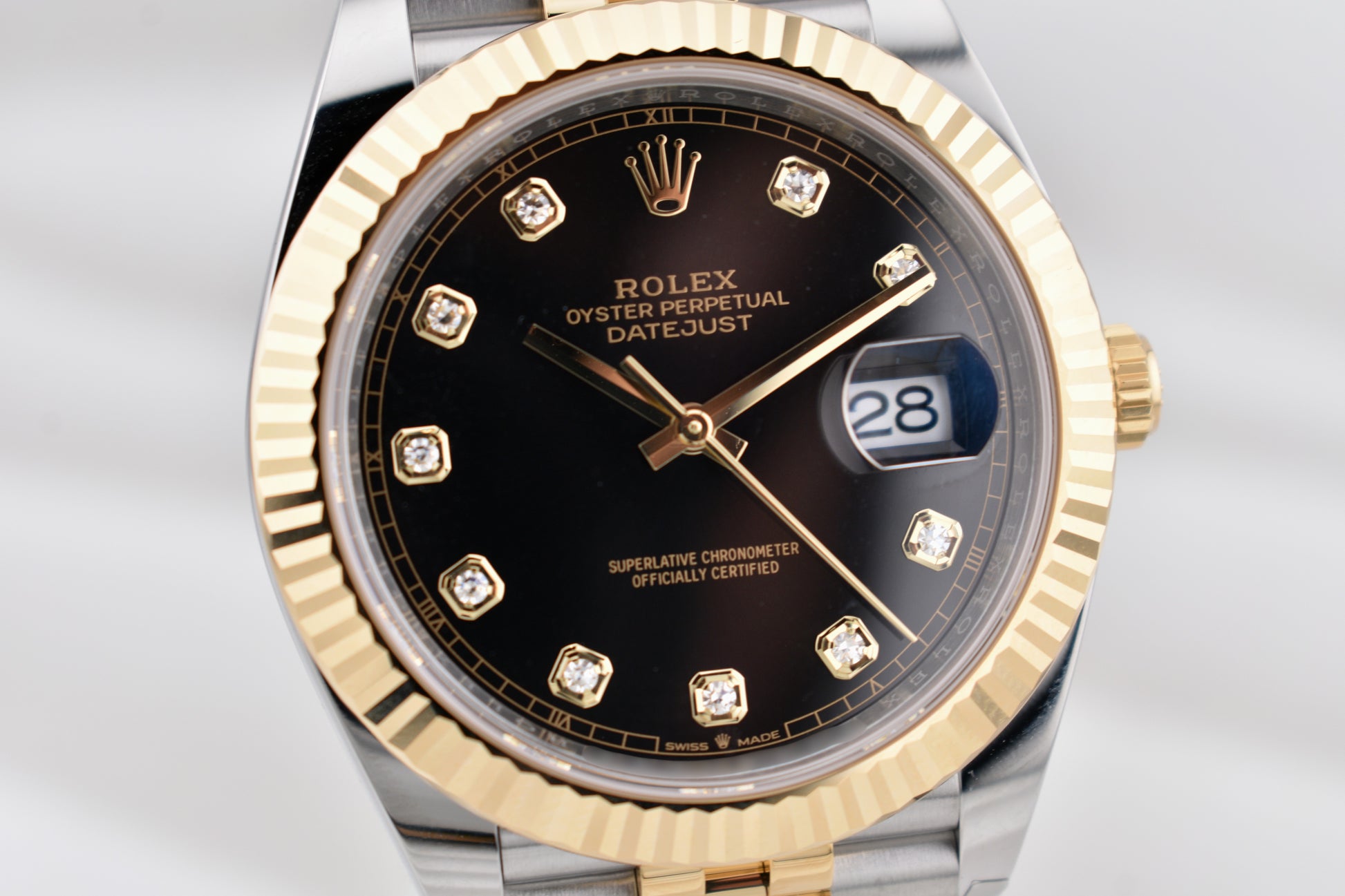 Rolex Datejust 41 Two Tone Black Diamond Dial 126333 2026