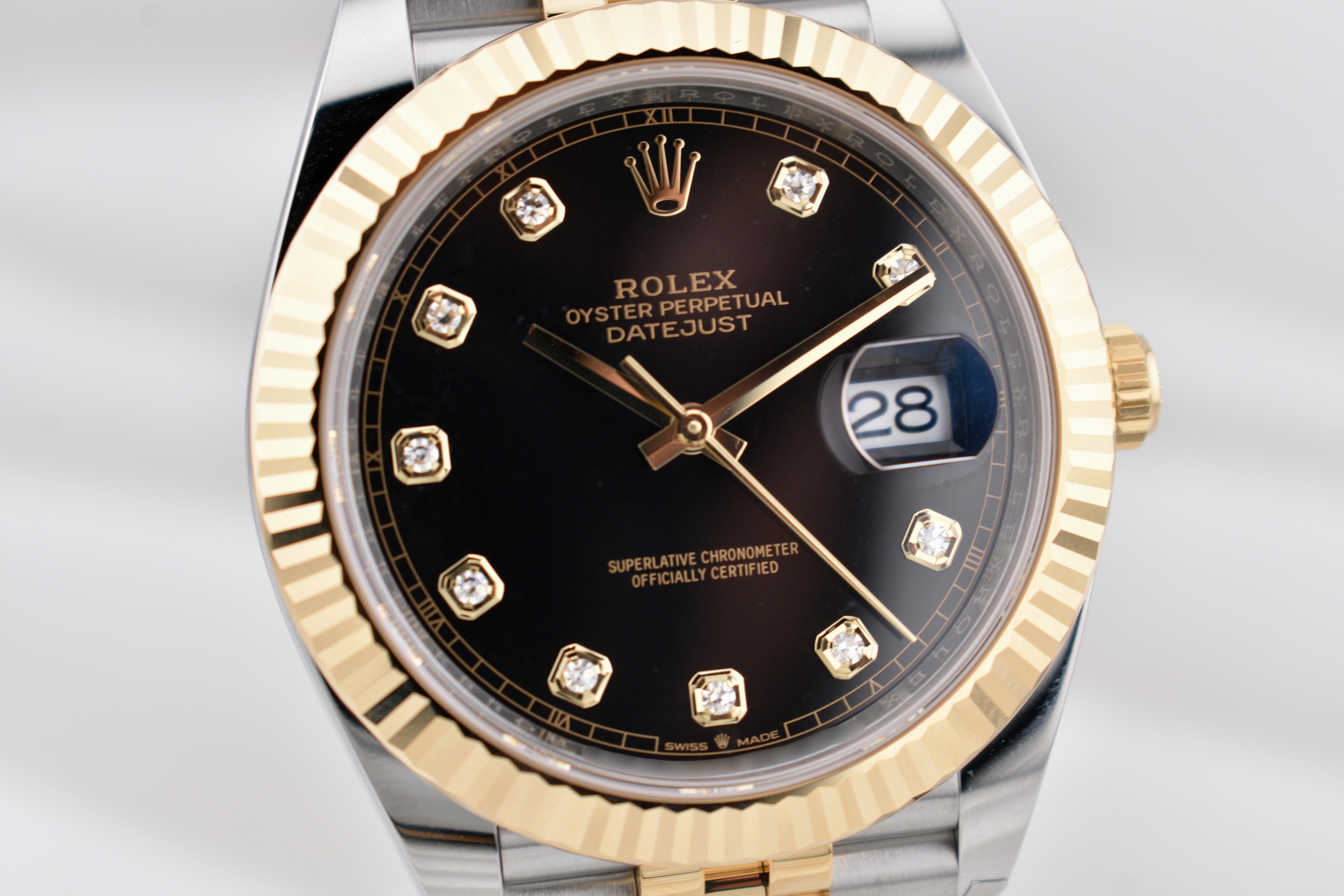 Rolex Datejust 41 Two Tone Black Diamond Dial 126333 2026