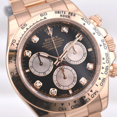 Rolex Daytona Black Diamond Dial Rose Gold 126505 2024