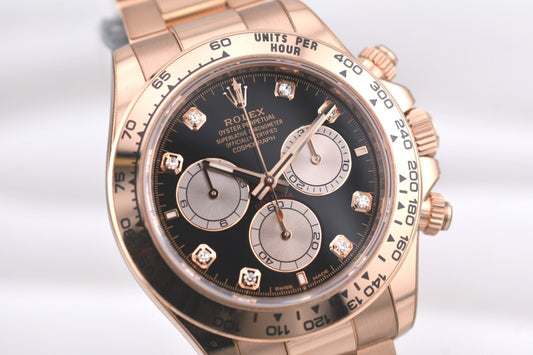 Rolex Daytona Black Diamond Dial Rose Gold 126505 2024