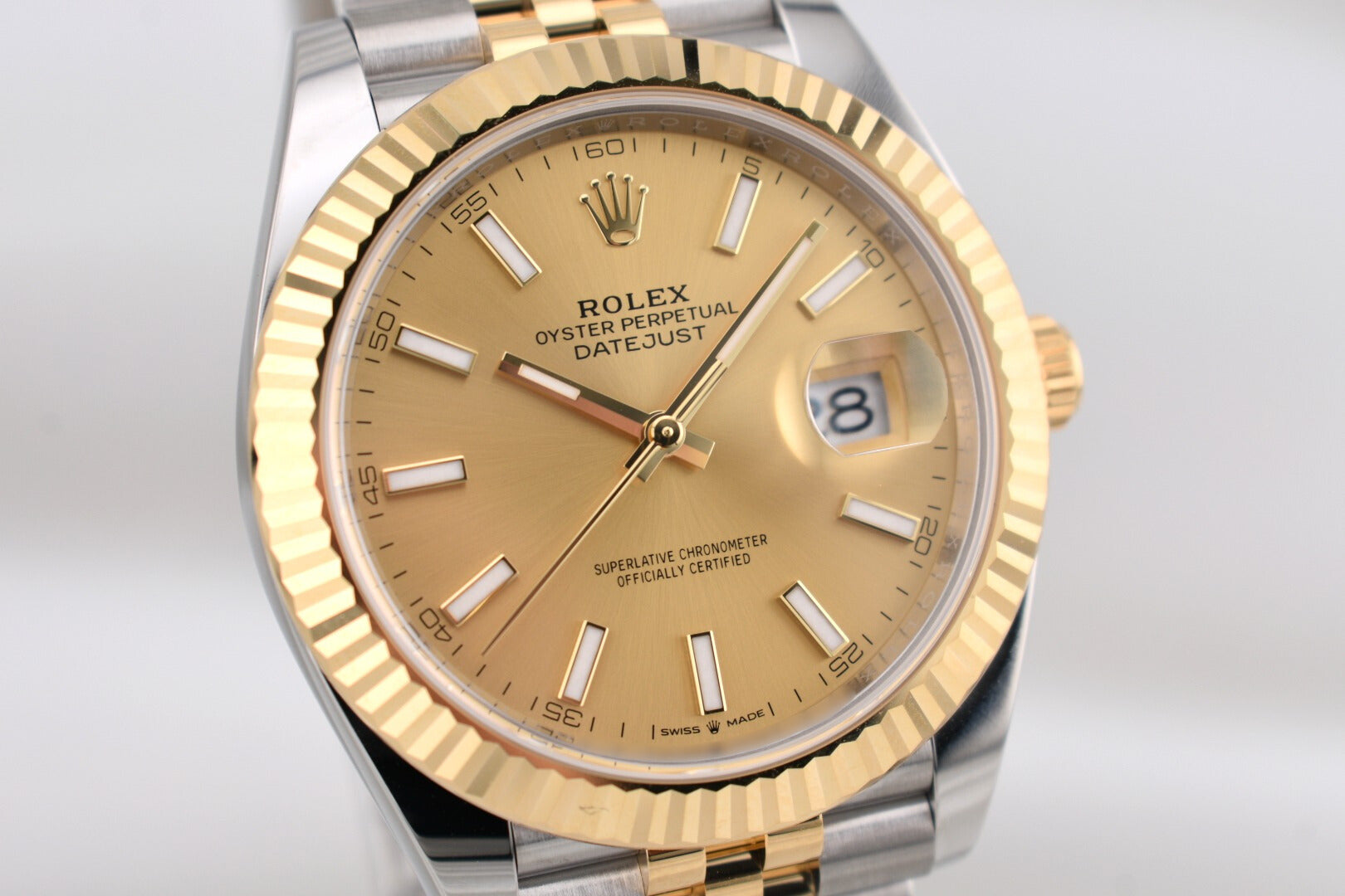 Rolex Datejust 41 Two Tone Champagne Index Dial 126333 2026