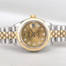 Rolex Lady Datejust 28 Two Tone Champagne Diamond Dial 279173 2026