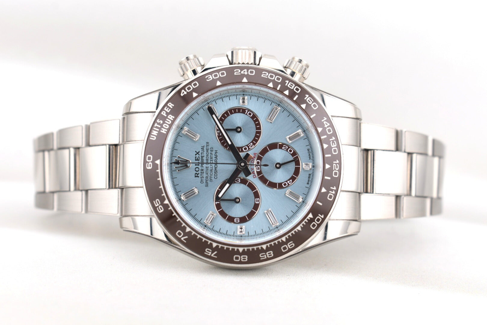 Rolex Cosmograph Daytona Platinum Ice Blue Baguette Dial 126506 2026