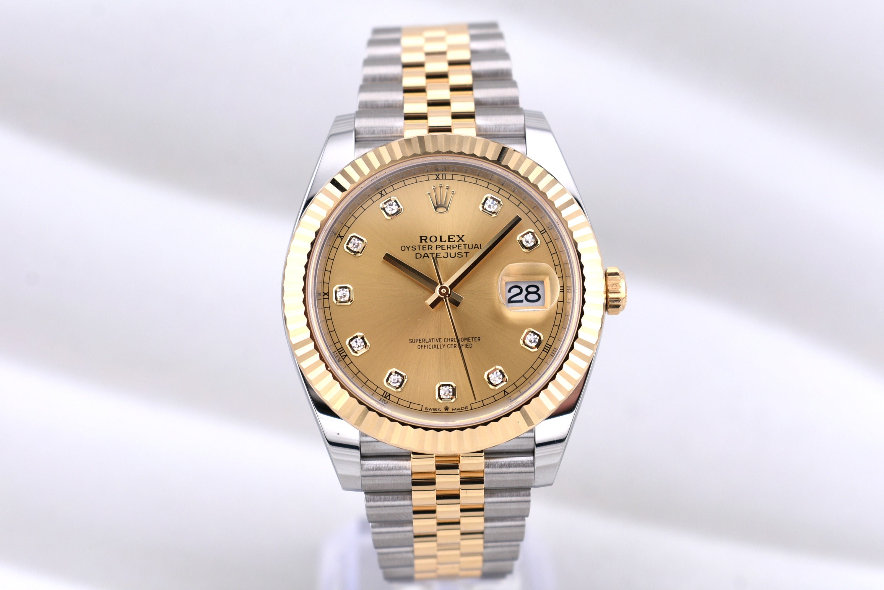 Rolex Datejust 41 Champagne Diamond Dial 126333 2026