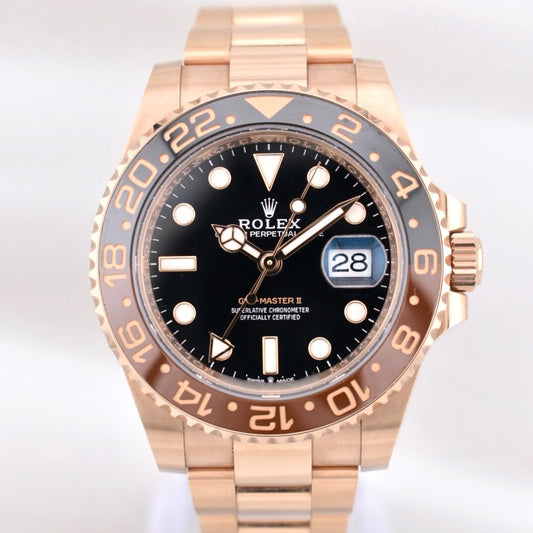 Rolex GMT Master II Rootbeer Rose Gold 126715CHNR 2023