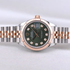 Rolex Lady Datejust 28 Two Tone Olive Diamond Dial 279171 2026