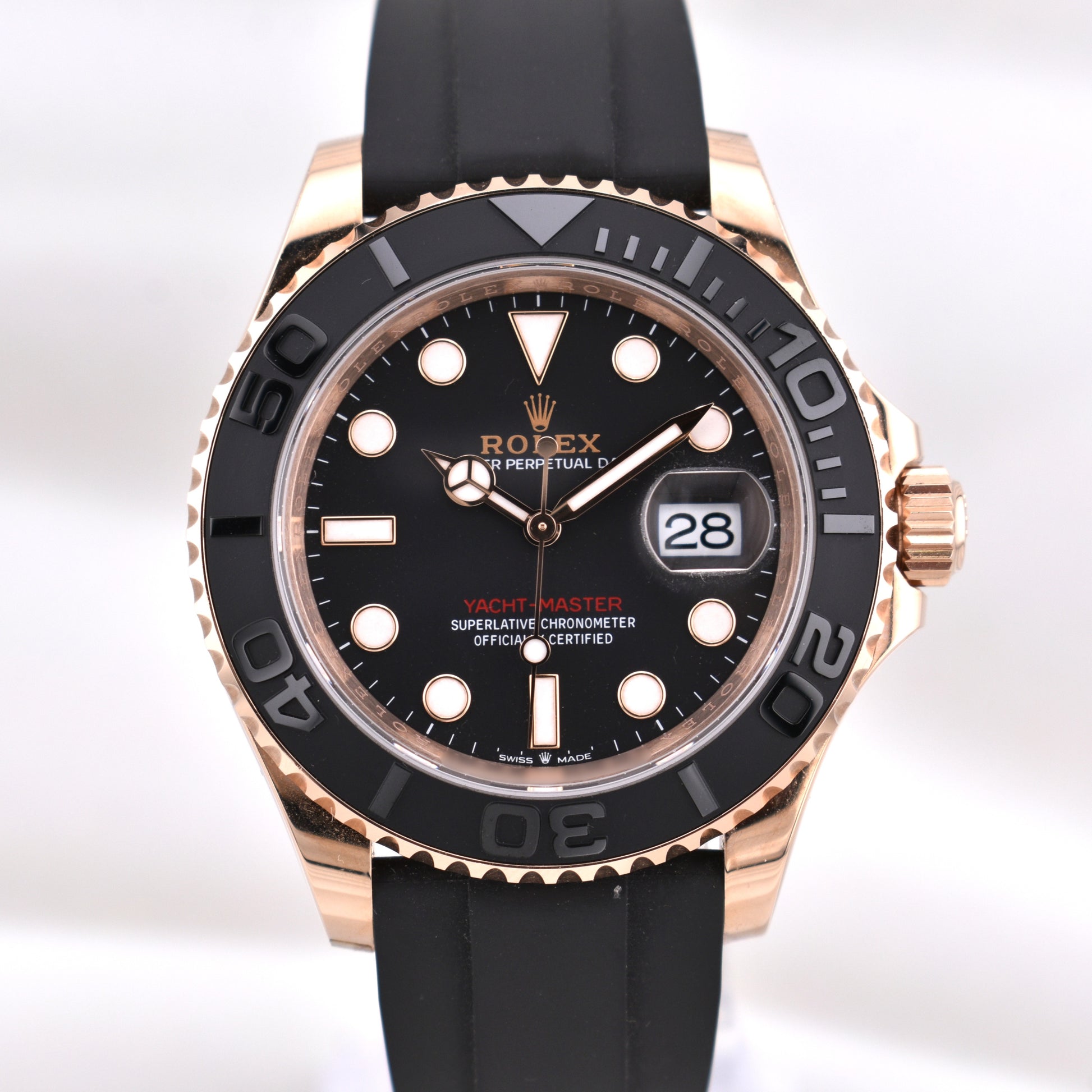 Rolex Yacht Master 40 Everose Gold Oysterflex 126655 2024
