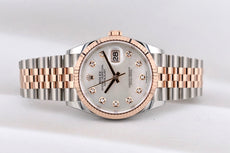 Rolex Datejust 36 Mother of Pearl Diamond Dial Two Tone Everose Gold 126231 2025