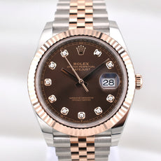 Rolex Datejust 41 Two Tone Chocolate Diamond Dial 126331 2026