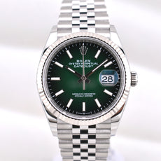 Rolex Datejust 36 Green Ombre Dial 126234 2026