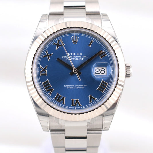 Rolex Datejust 41 Azzuro Blue Oyster Band 126334 2025