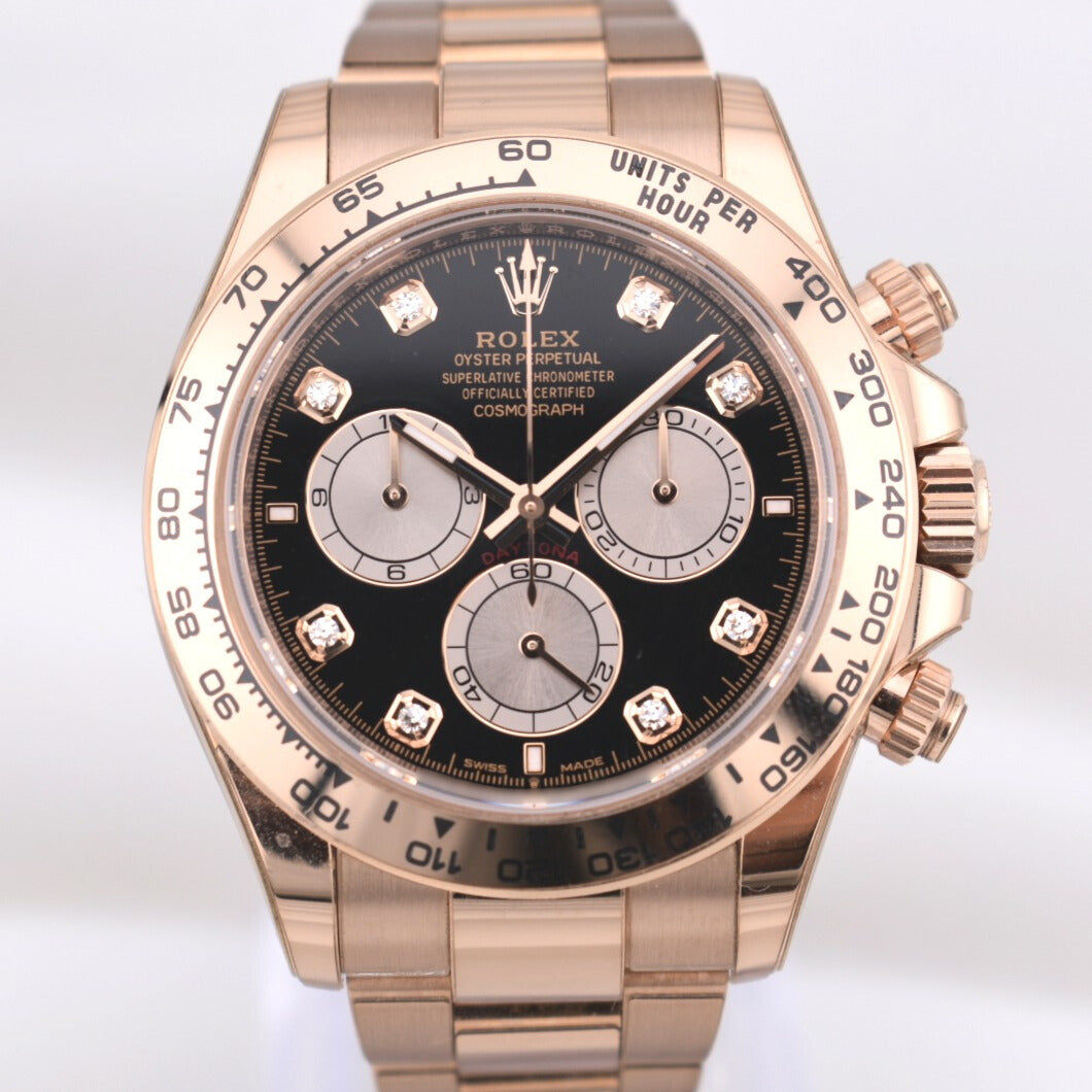 Rolex Daytona Black Diamond Dial Rose Gold 126505 2024
