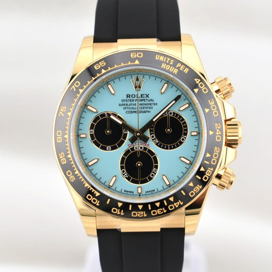 Rolex Daytona Tiffany Blue Yellow Gold Oysterflex 126518LN 2025