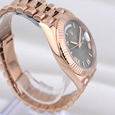 Rolex Day Date 40 Olive Green Rose Gold 228235 2025
