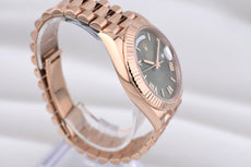 Rolex Day Date 40 Olive Green Rose Gold 228235 2025