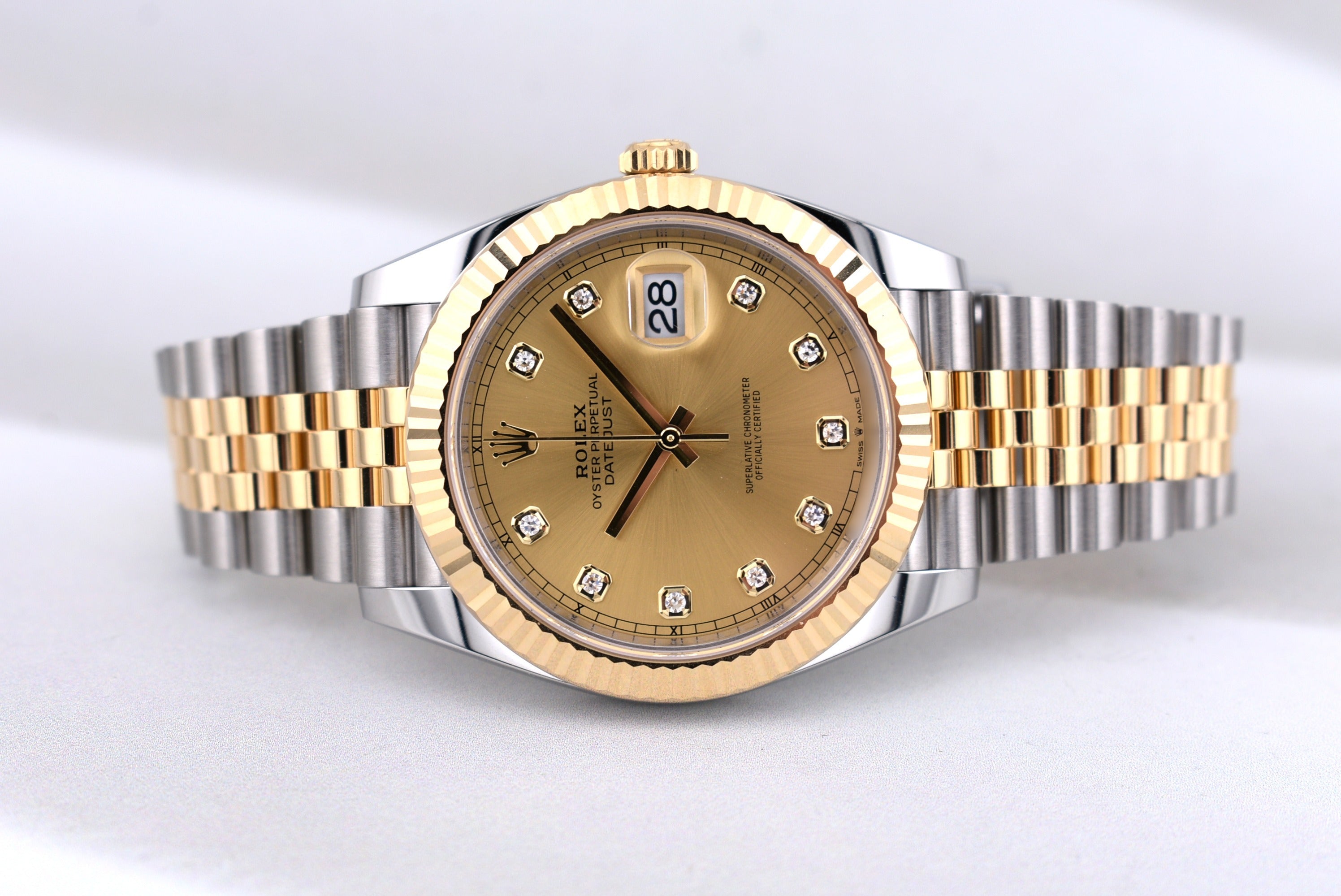 Rolex Datejust 41 Champagne Diamond Dial 126333 2026