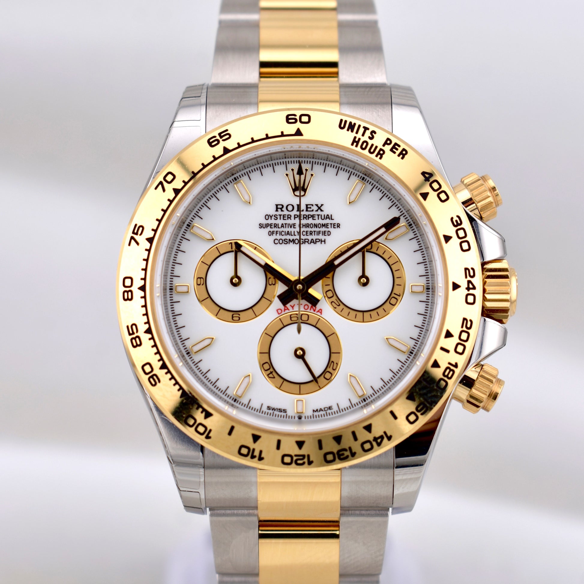 Rolex Cosmograph Daytona Two Tone Yellow Gold White Dial 126503 2026