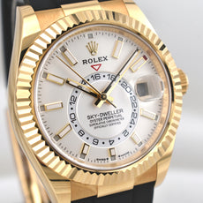 Rolex Sky Dweller Yellow Gold Oysterflex White Dial 336238 2024
