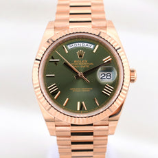 Rolex Day Date 40 Olive Green Rose Gold 228235 2025