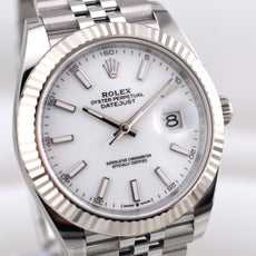 Rolex Datejust 41 White Index Dial 126334 2026