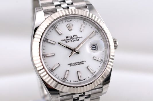 Rolex Datejust 41 White Index Dial 126334 2026