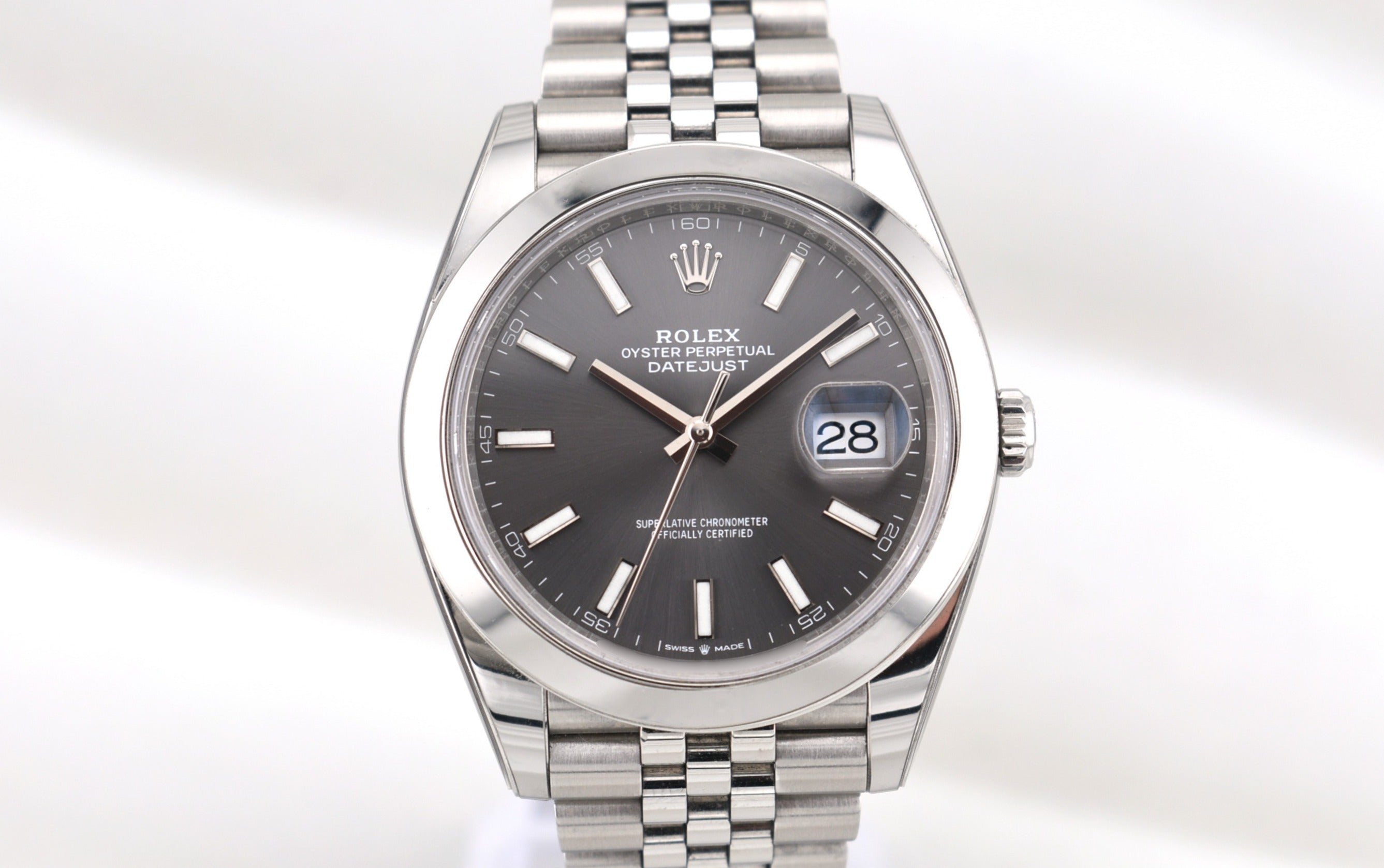 Rolex Datejust 41 Rhodium Index Dial Jubilee Band 126300 2021