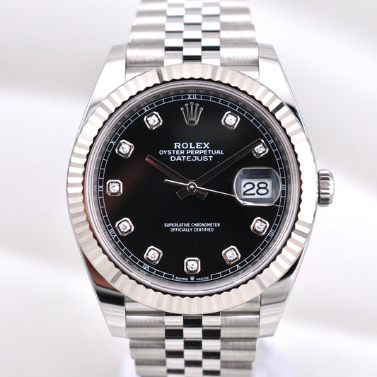 Rolex Datejust 41 Black Diamond Dial 126334 2026
