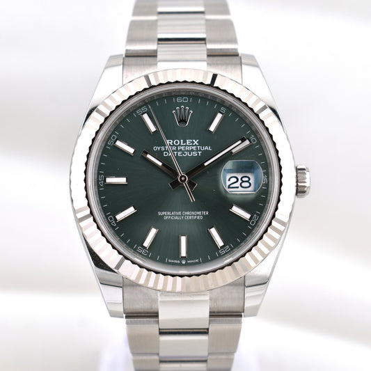 Rolex Datejust 41 Mint Green Dial 126334 2025