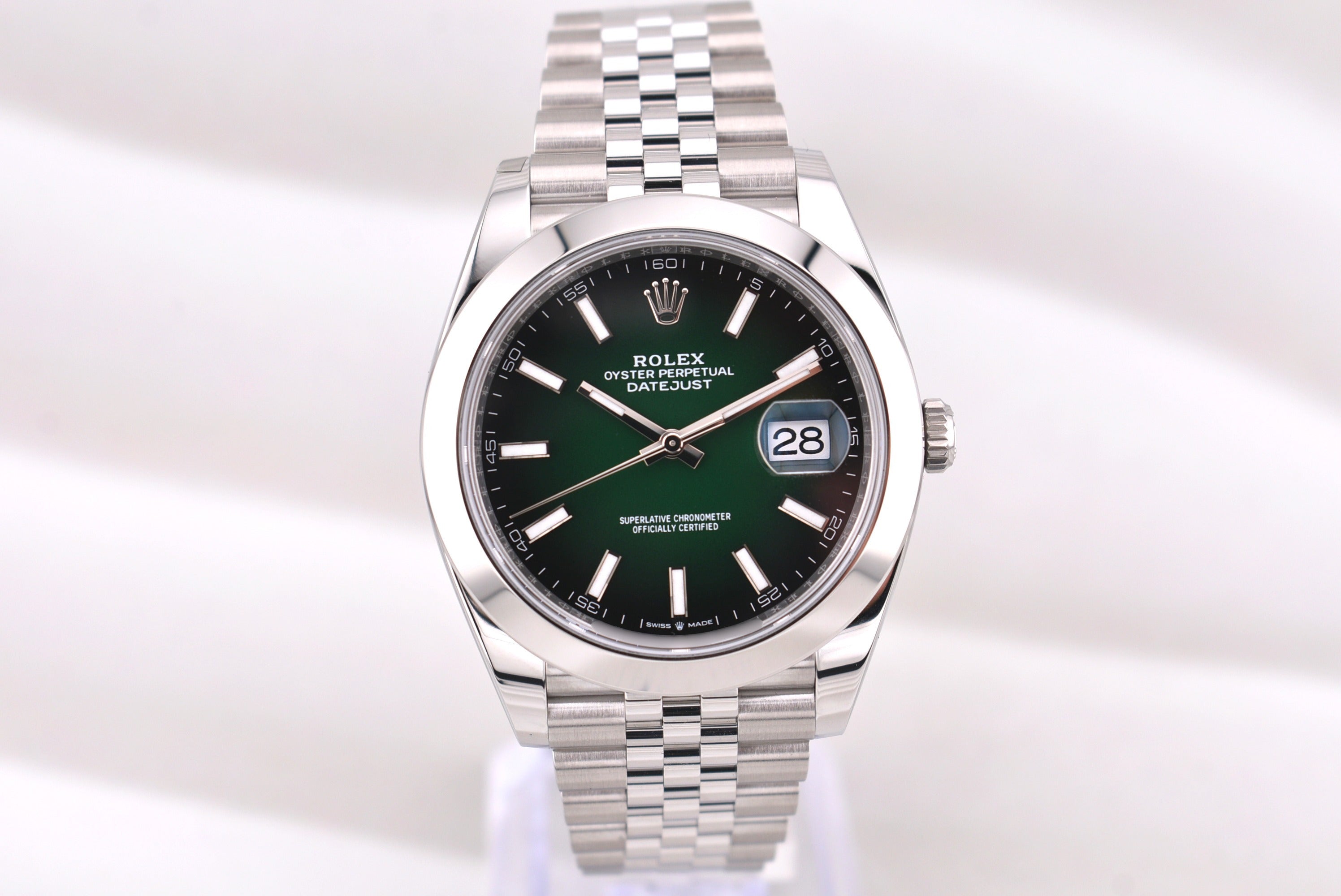 Rolex Datejust 41 Green Ombre Jubilee Band 126300 2026