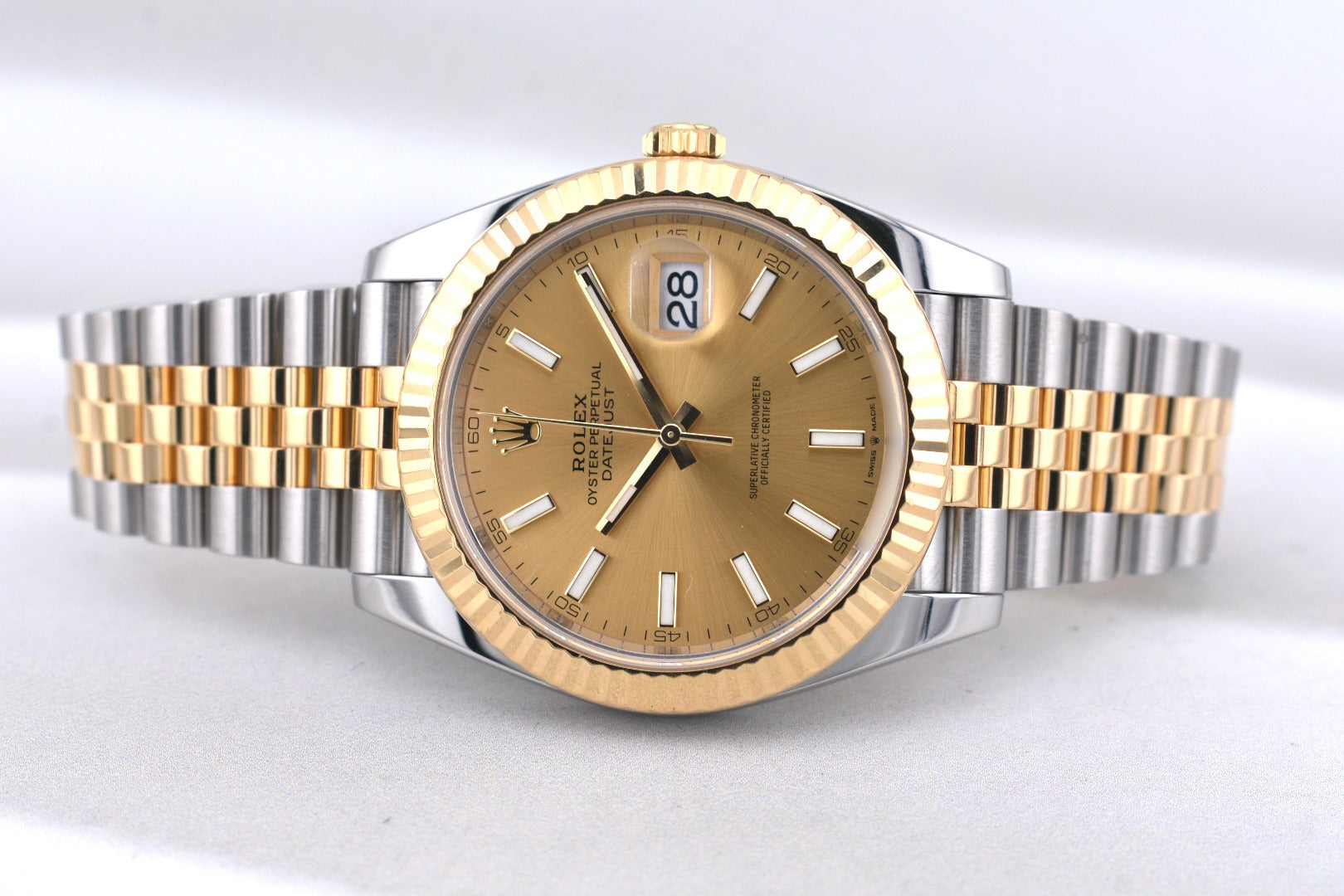 Rolex Datejust 41 Two Tone Champagne Index Dial 126333 2023