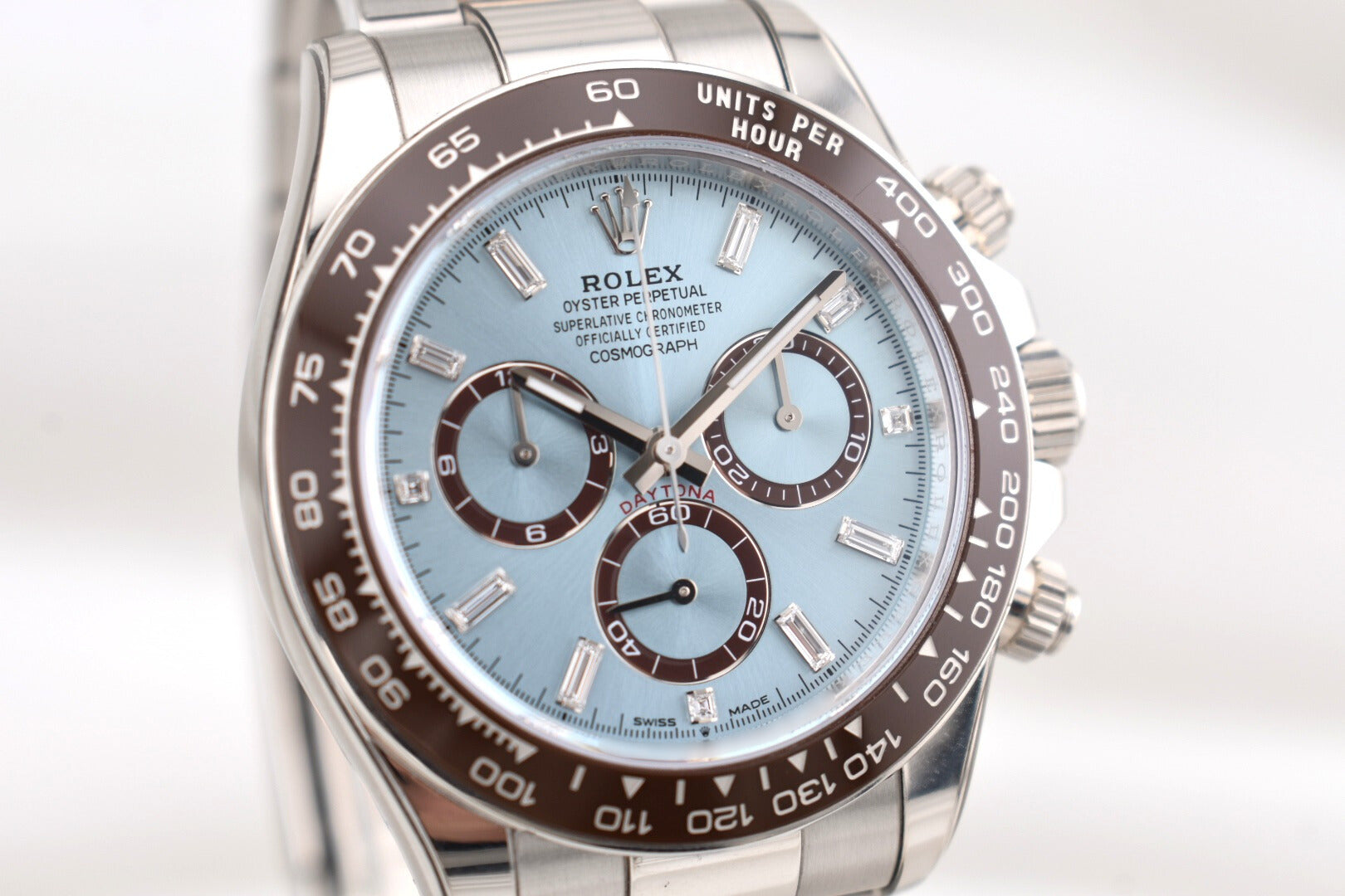 Rolex Cosmograph Daytona Platinum Ice Blue Baguette Dial 126506 2026