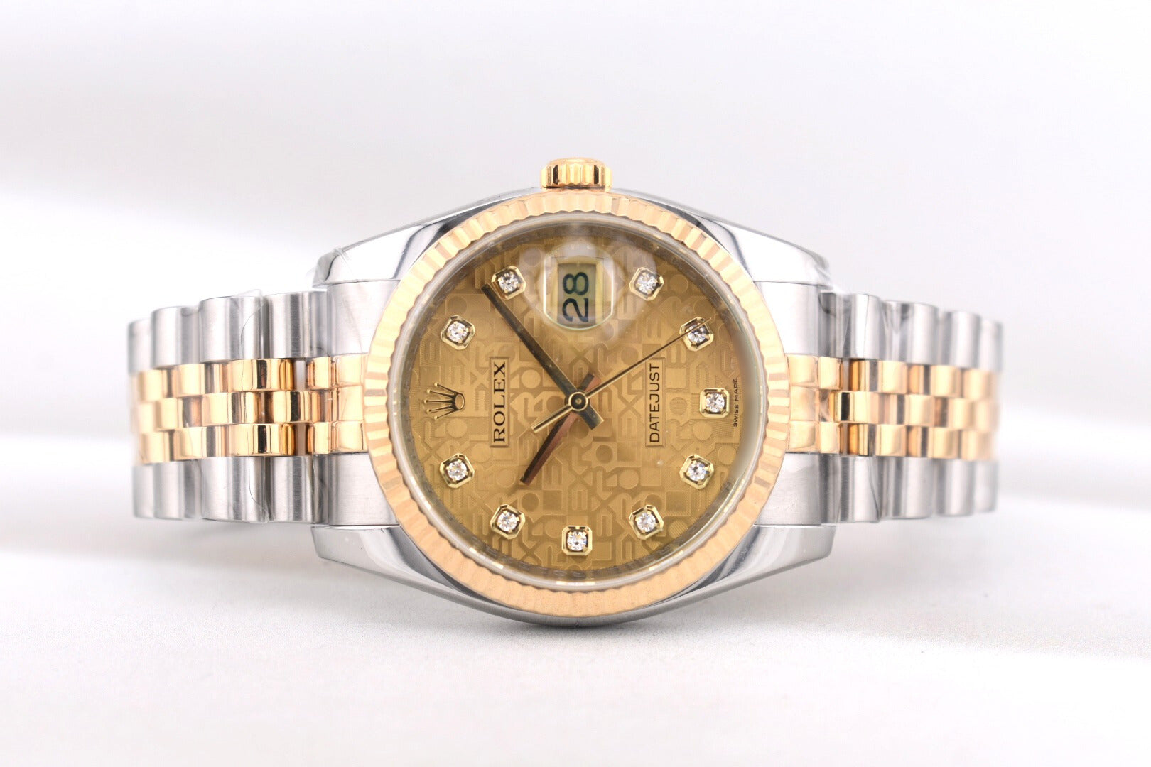 Rolex Datejust 36 Two Tone Champagne Computer Dial 116233