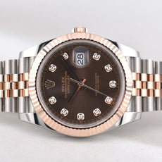 Rolex Datejust 41 Two Tone Chocolate Diamond Dial 126331 2026