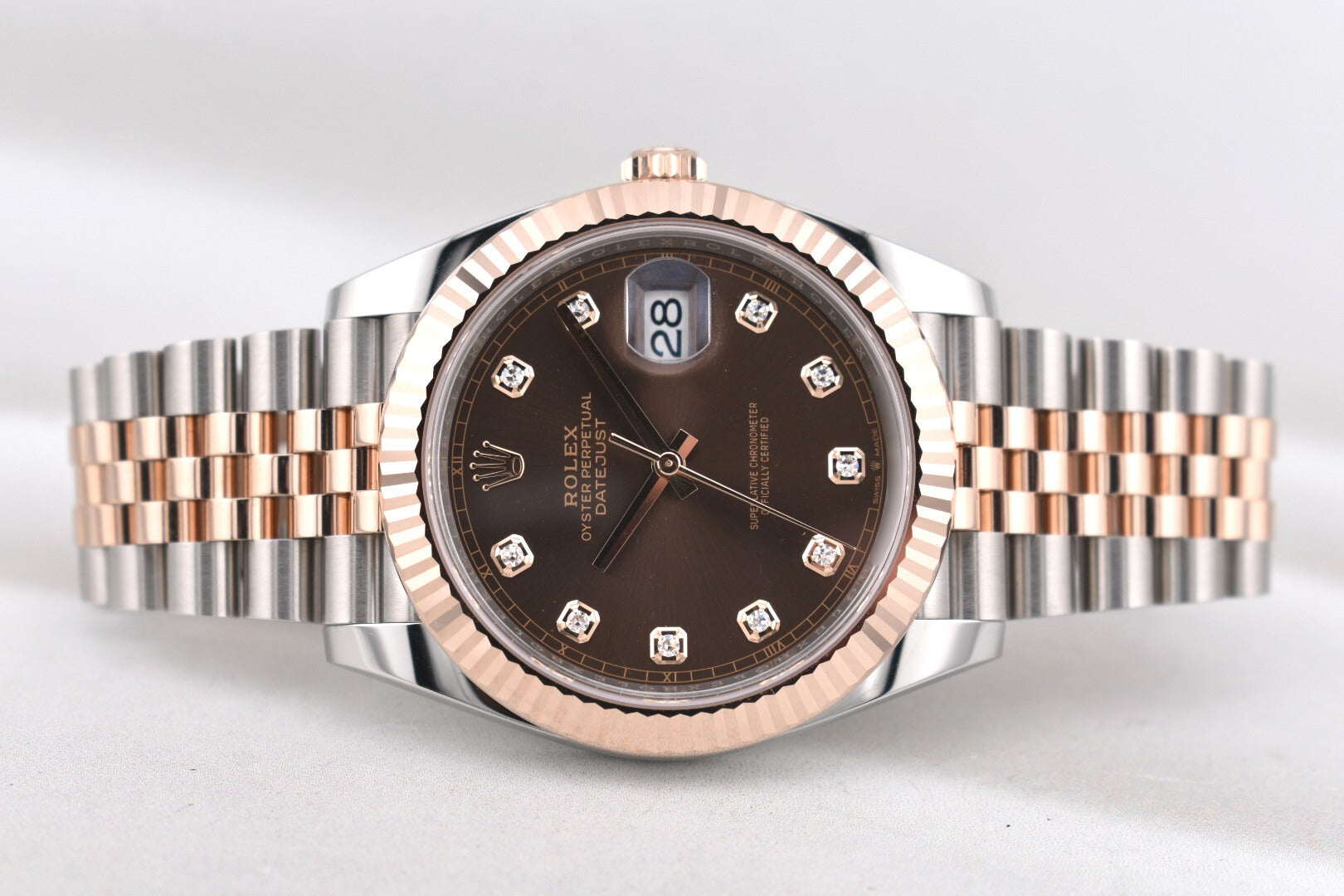 Rolex Datejust 41 Two Tone Chocolate Diamond Dial 126331 2026