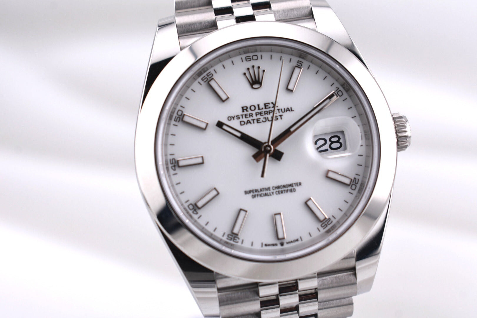 Rolex Datejust 41 White Index Dial 126300 2026