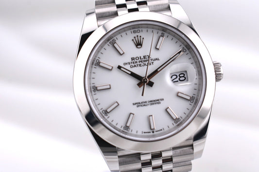 Rolex Datejust 41 White Index Dial 126300 2026