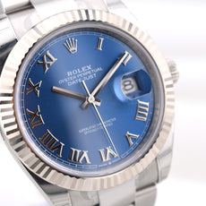 Rolex Datejust 41 Azzuro Blue Oyster Band 126334 2025